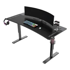 ULTRADESK Spieltisch Ultradesk CRUISER BLACK, 160x70 cm, 66-82 cm